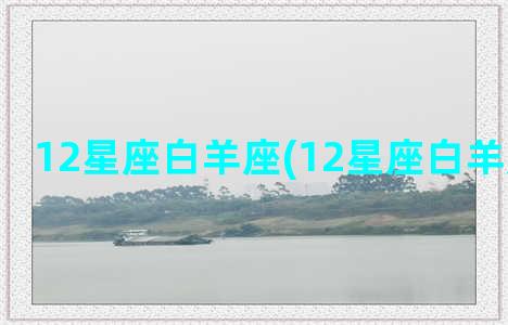 12星座白羊座(12星座白羊座简笔画)