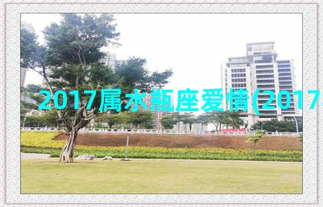 2017属水瓶座爱情(2017年水瓶座)