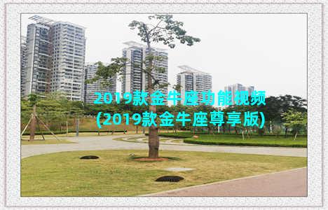 2019款金牛座功能视频(2019款金牛座尊享版)