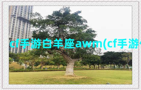 cf手游白羊座awm(cf手游体验服下载)