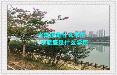 水瓶座是什么学生，水瓶座是什么学历