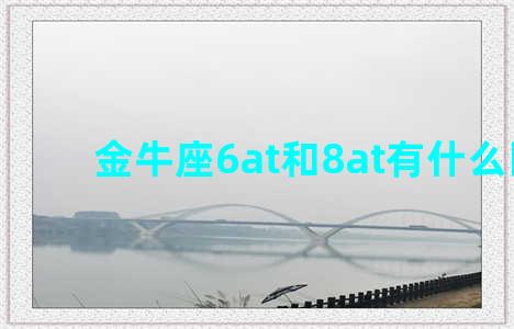 金牛座6at和8at有什么区别